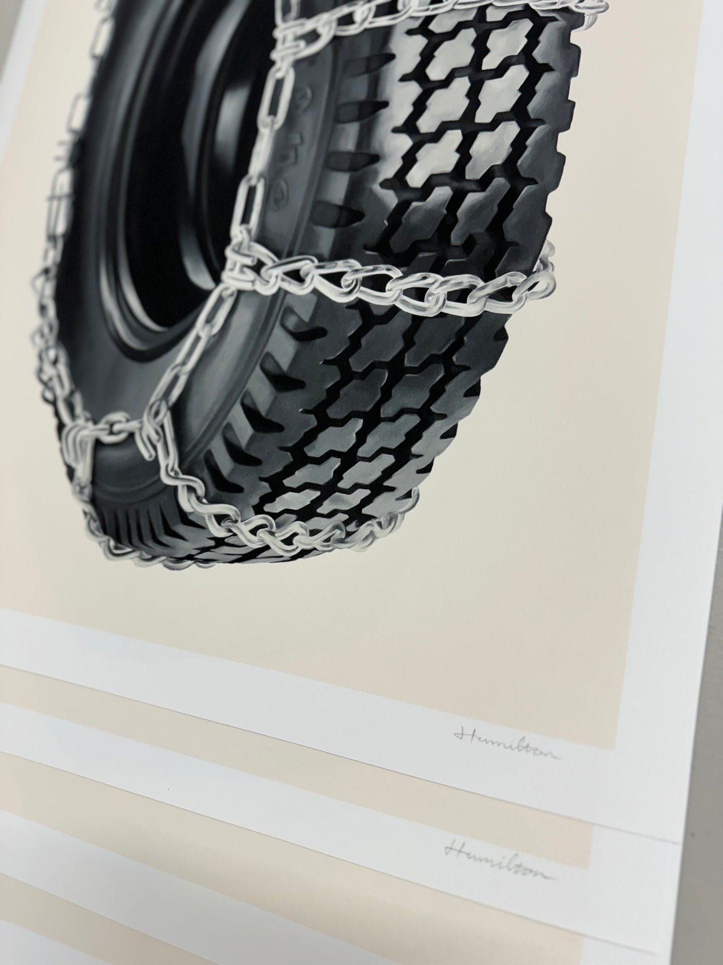 "Tire with Chains" Limited Edition Print by Sean Hamilton