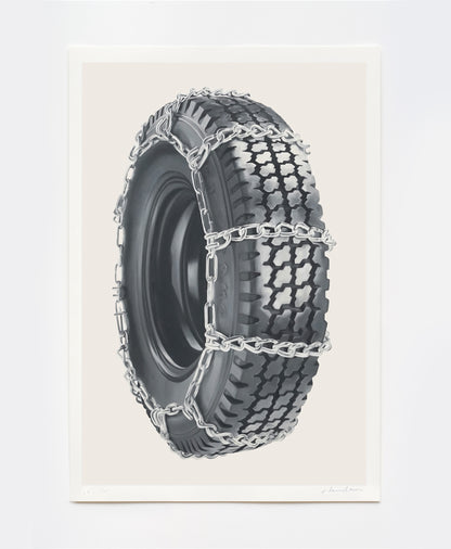 "Tire with Chains" Limited Edition Print by Sean Hamilton